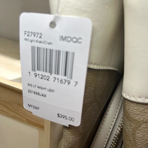 New With Tags Coach F27972 Signature Lexi Bag & Accordion Zip Wallet - Picture 9 of 16